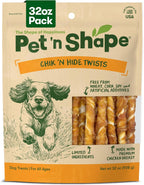 Pet 'n Shape natural roasted dog treats pouch displaying the resealable fresh lock top