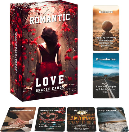Han Yu Bowen Romantic Love Oracle Cards front view of the deck box