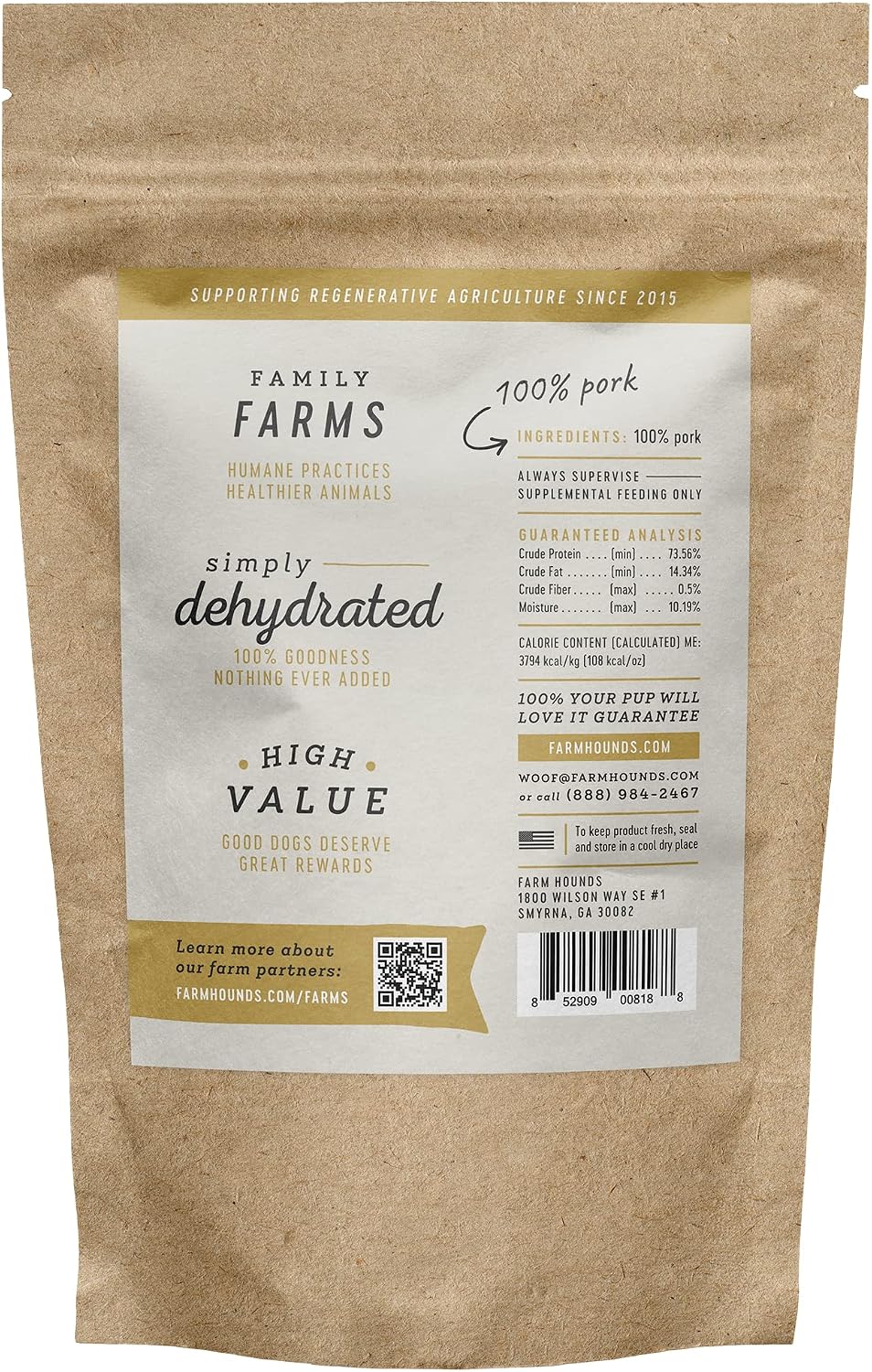 Farm Hounds pork jerky made in the United States