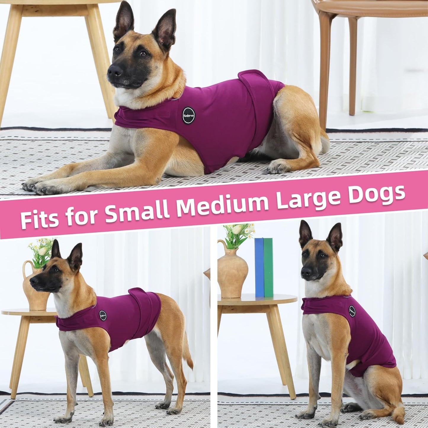 Detailed fabric texture of Kodervo dog anxiety vest