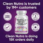 Clean Nutraceuticals capsule size comparison image