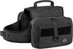 Himal Outdoors tactical hiking saddle bag side storage pockets showing zipper detail