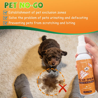 Clawzbey no-go repellent spray bottle for pets