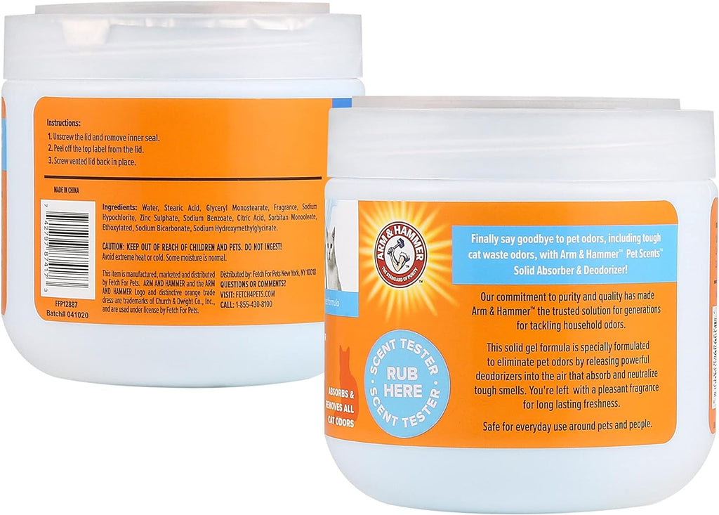 Premium pet room air freshener gel for neutralizing dog and cat dander smells