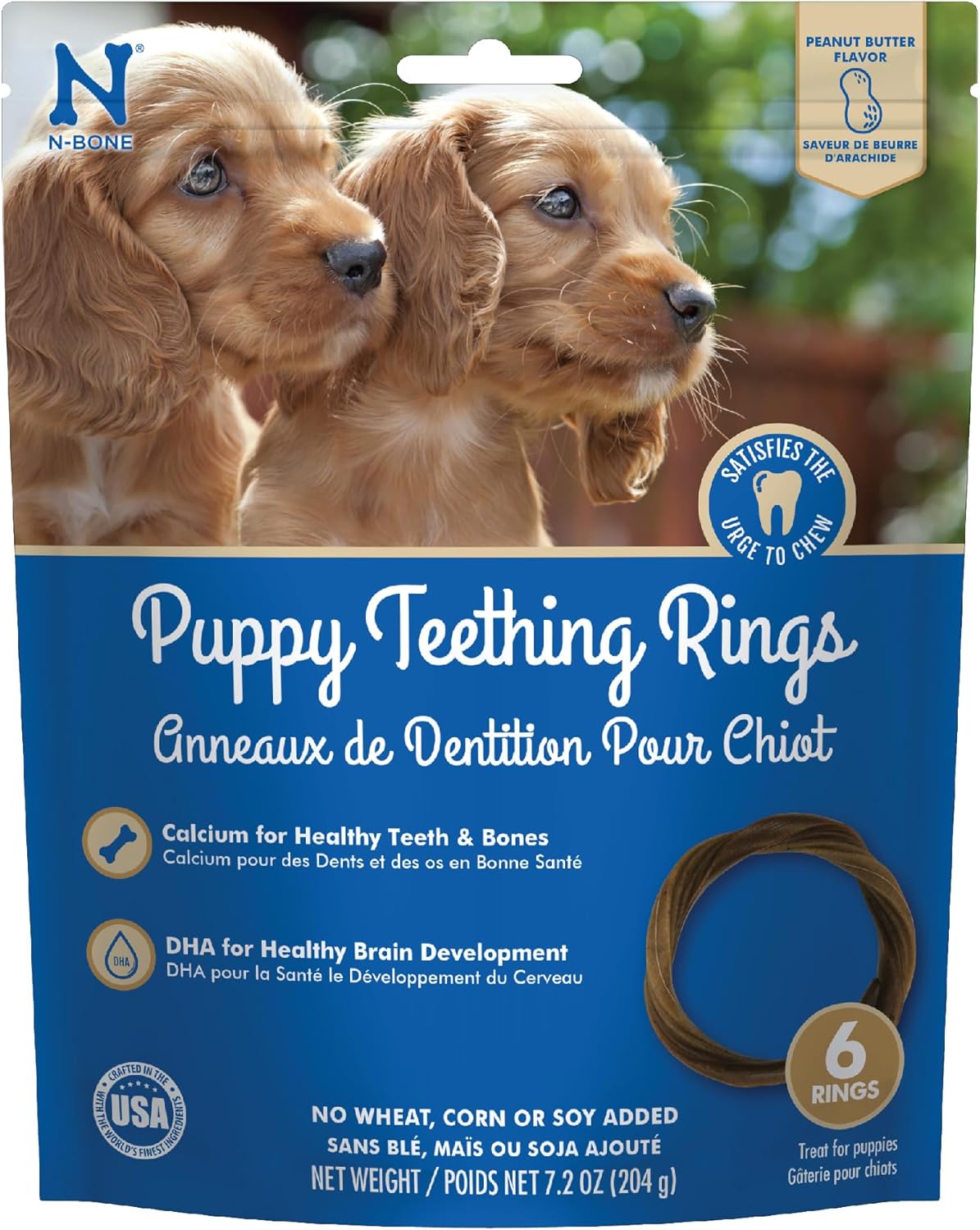 N-Bone Puppy Teething Ring Chicken Flavor (1 Pack Of 6 Rings) (113048) - Image 15