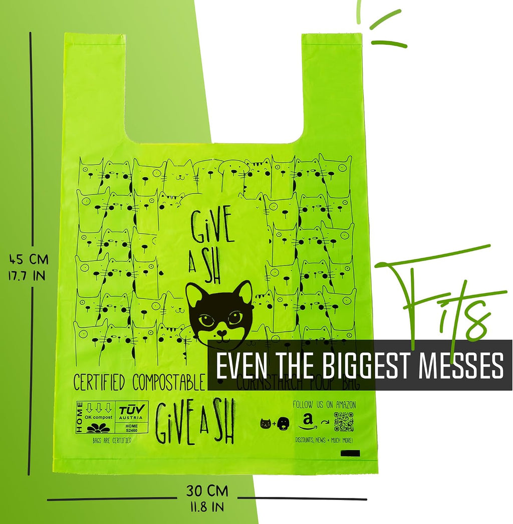 Easy tie handles on GAS brand cat litter bags