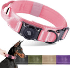 2026 Upgrade Waterproof AirTag Dog Collar, Military Tactical Dog Collar with AirTag Holder, Comfortable Control Handle and Metal Buckle, GPS Dog Collar Holder for Medium to Large Dogs (Khaki,L) - Image 15