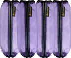 MIYABALA horse fly boots front view showing purple mesh design