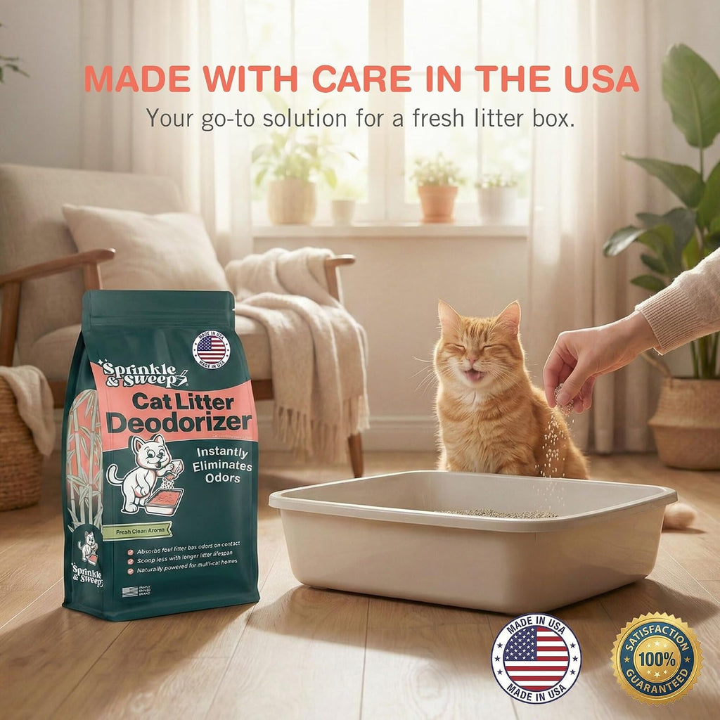Imported premium kitten safe litter freshener bag display
