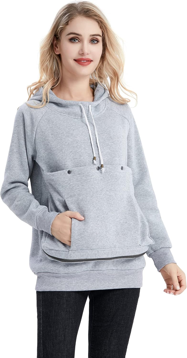 ALYC Cat Dog Carrier Hoodie Big Pet Pouch Sweatshirt Puppy Kitten Holder Carrier Pullover Top Kangaroo Unisex Hoodies - Image 14