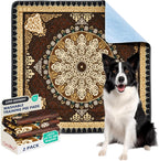 Qeils Reusable Puppy Pads, Washable Pee Pads Super Absorbent Dog Training Pads, Non-Slip Leakproof Wee Wee Pads for Crate, Floor, Potty Pads Feeding Mat Dog Pee 2 Pack 18"x24" - Image 9