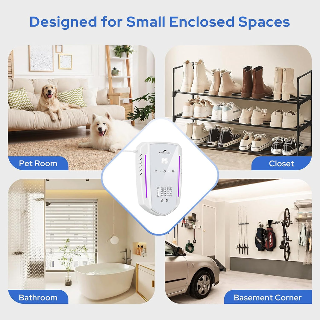 Wall plugged cat room air purifier and deodorizing machine