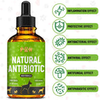 Detailed label of Golden Paw dog herbal antibiotic supplement