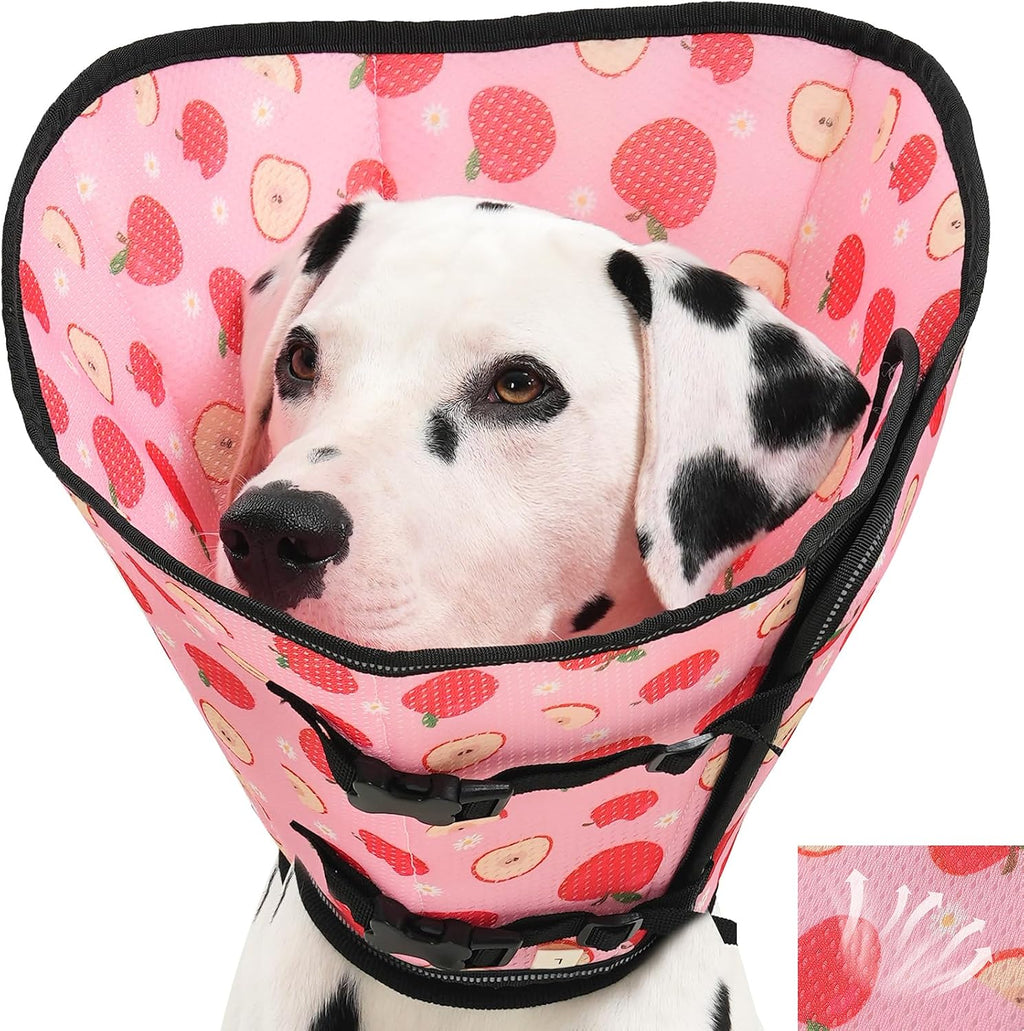 Avont 2026 Upgraded Dog Recovery Collar, Breathable Mesh Elizabethan Collar - Soft Dog Cone Alternative After Surgery to Stop Licking, Foldable/Adjustable/Secure-Fit for Medium Large Dogs, Avocado (L - Image 10