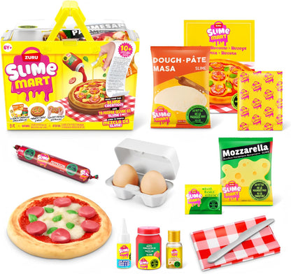 Slime Mart Small Basket by ZURU Pizza variant front view of toy packaging.