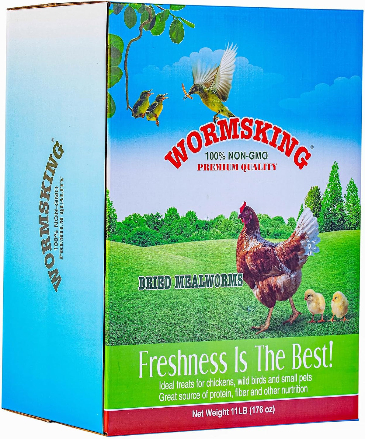 WORMSKING Dried Mealworms for Wild Birds and Chicken, 2LB | For Poultry, Tasty Bird Food, Great Bird Watching Gift - Image 9