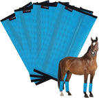 Horse Fly Boots, Breathable Mesh Protection Set of 4, Comfortable Horse Leggings, Breathable Mesh Design, Equine Supplies for Reduce Stomping, Hoof Damage & Leg Fatigue (Purple, Large) - Image 11