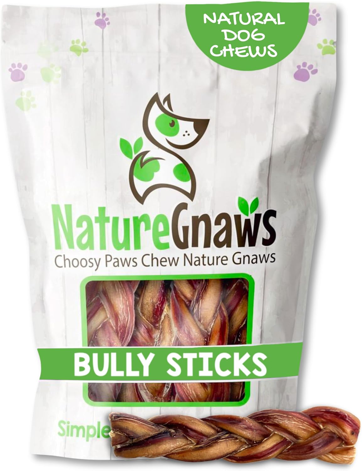 Nature Gnaws Bully Stick Springs for Dogs 7-8" (6 Count) - Long Lasting for Aggressive Chewers - Natural Curly Beef Dog Chew Bones - Rawhide Free - Image 12
