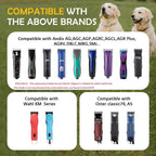 Side view highlighting the one sixteenth inch cutting clearance of the ceramic pet hair trimmer blade.