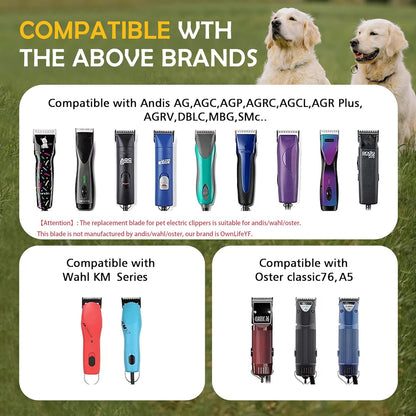 Cosyonall professional pet grooming blade universal attachment hinge view