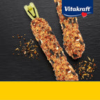 Close up of Vitakraft bird treat stick texture and ingredients.