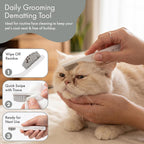 Premium fine tooth cat and dog eye comb by Ali+Oli displayed on a clean grooming background