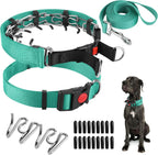 Prong Training Collar with Comfort Tips and Quick Release Snap Buckle - Dog Choke Pinch Collar with Nylon Cover - Image 12