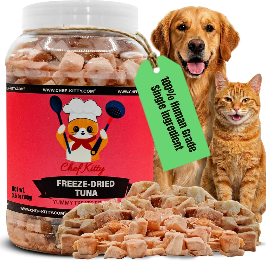 Tuna Cat Treats, 100% Wild Caught | Freeze Dried Dog Treats, High Protein | Grain-free, Single Ingredient Cat & Dog Food Toppers | No Additives or Preservatives | Inspected & Tested in USA | 1.75 oz - Image 10