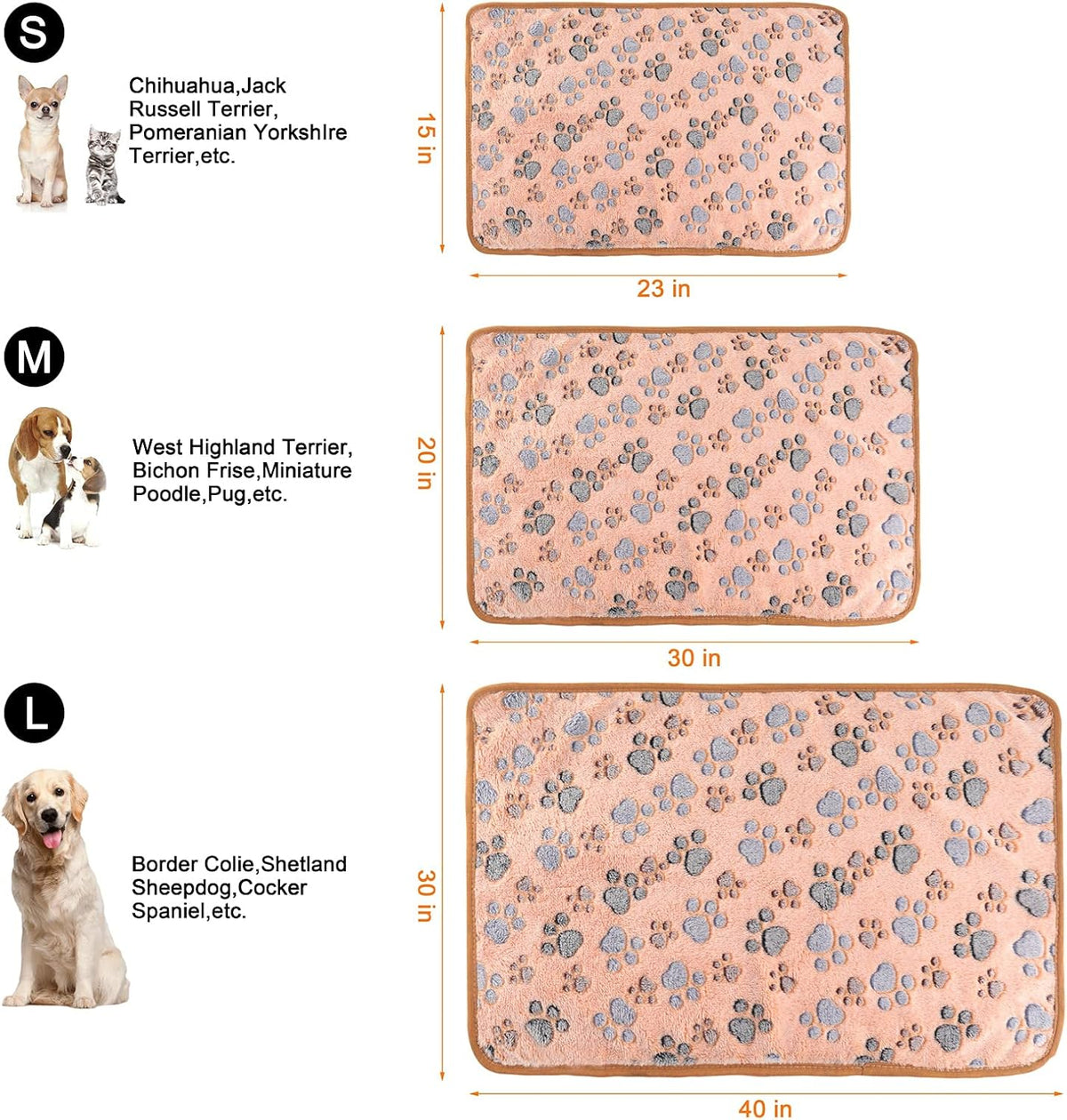 Close up view of the durable double sided flannel texture on the small dog blanket.