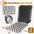 Oceanpax cat deterrent mats connected together in an interlocking layout