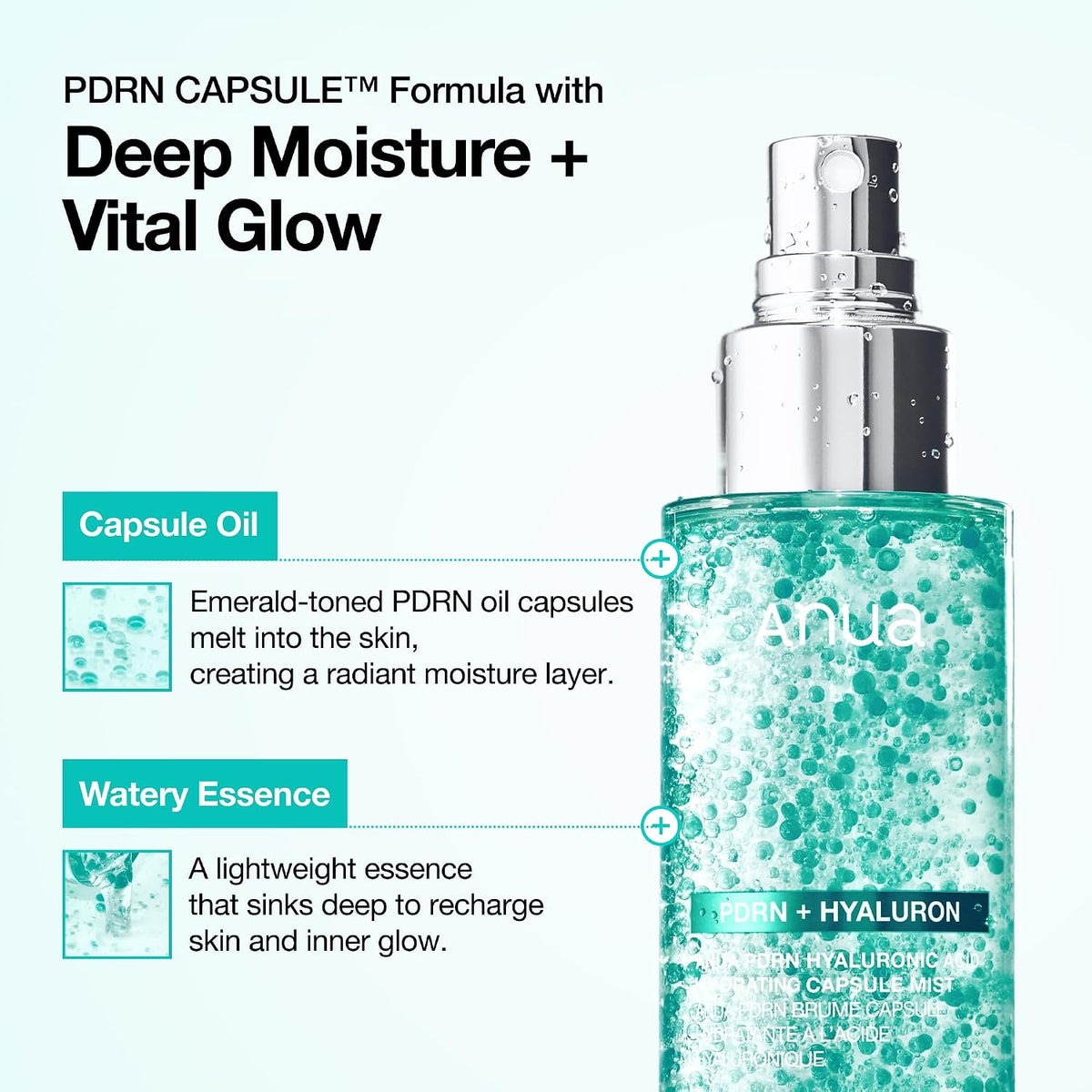 Anua PDRN Collagen Glow Facial Serum Spray, 3.38 fl oz - Image 8