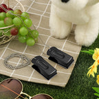 Durable steel and brass cat clicker necklace for positive reinforcement