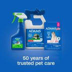 Adams Plus cat flea treatment box reverse side showing active ingredients