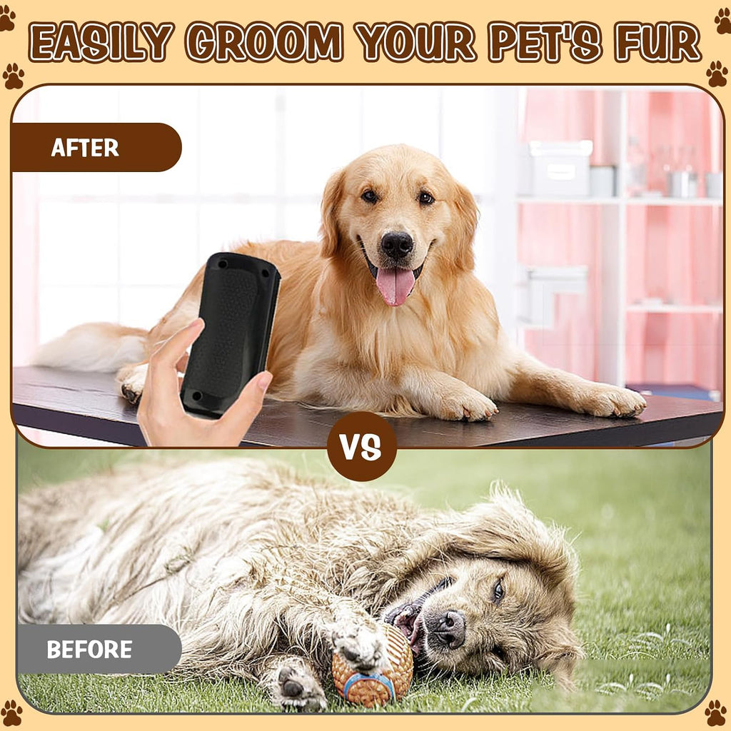 Ergonomic non-slip handle of Nimbiepets pet hair removal tool