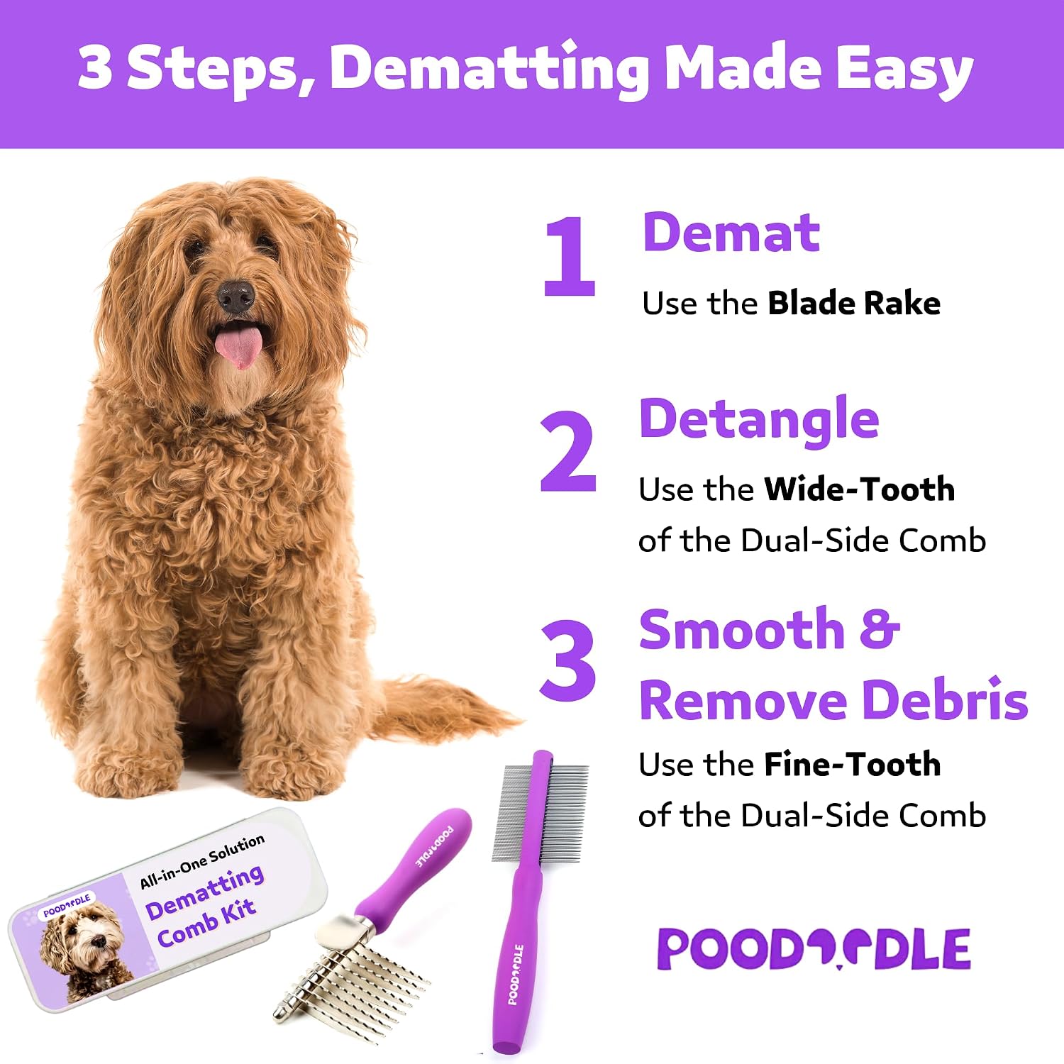 Poodoodle grooming set for Poodles and Doodles
