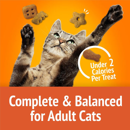 Healthy feline dental treats showing variety of shapes for interactive cat feeding
