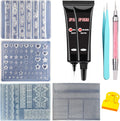 Jpjuai 3D nail art mold kit front view showing packaging and clear hard gel tubes.