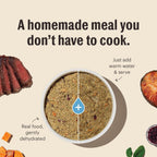 The Honest Kitchen 10 pound dehydrated dog food box nutrition label