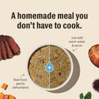 Nutritional information label on The Honest Kitchen box