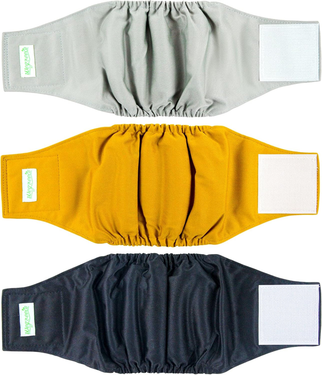 Wegreeco reusable pet belly bands fabric construction demonstration