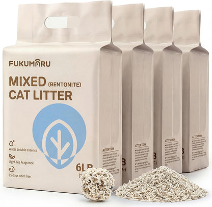 FUKUMARU Tofu Cat Litter - Natural Lightweight Unscented Cat Litter Pellets, Dust Free Quick Clumping, Effective Odor Control, Flushable, Low Tracking, 18 LBS (3 Packs) - Image 15