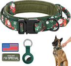 DAGANXI Tactical Dog Collar, Adjustable Military Training Nylon Dog Collar with Control Handle and Heavy Metal Buckle for Medium and Large Dogs, with Patches and Airtags Case (L, Black) - Image 10