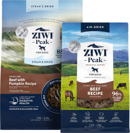 ZIWI Peak natural lamb formula with green vegetables for healthy digestion