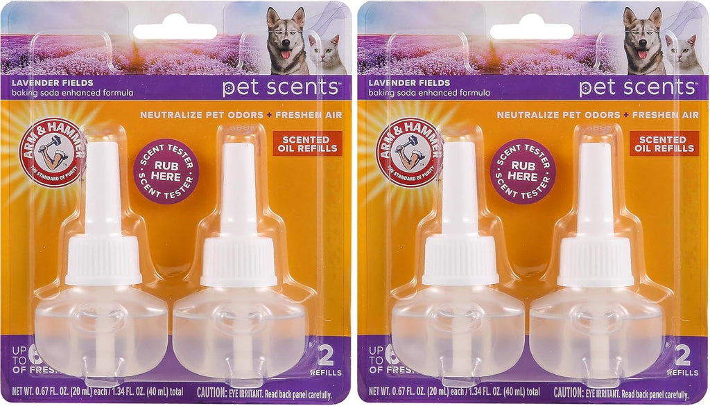 Lifestyle perspective of Arm and Hammer pet scent refills for home use