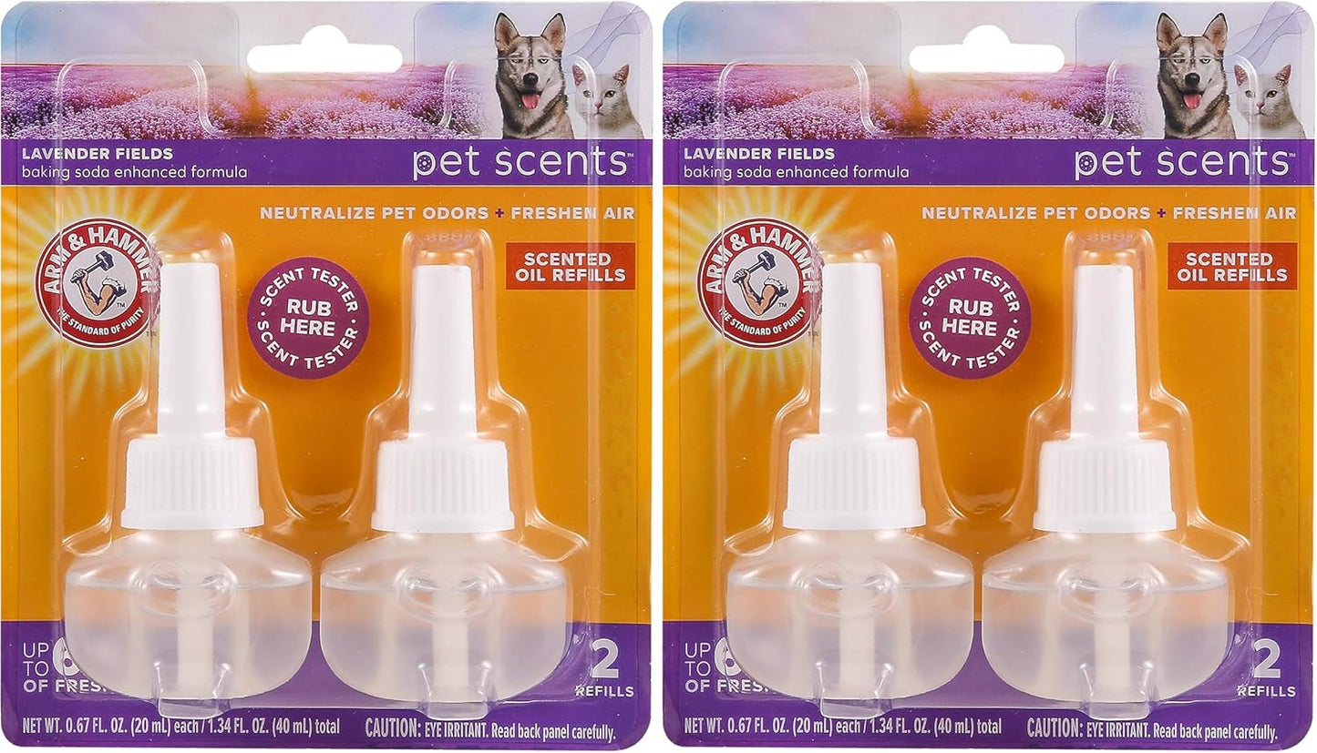 Lifestyle perspective of Arm and Hammer pet scent refills for home use