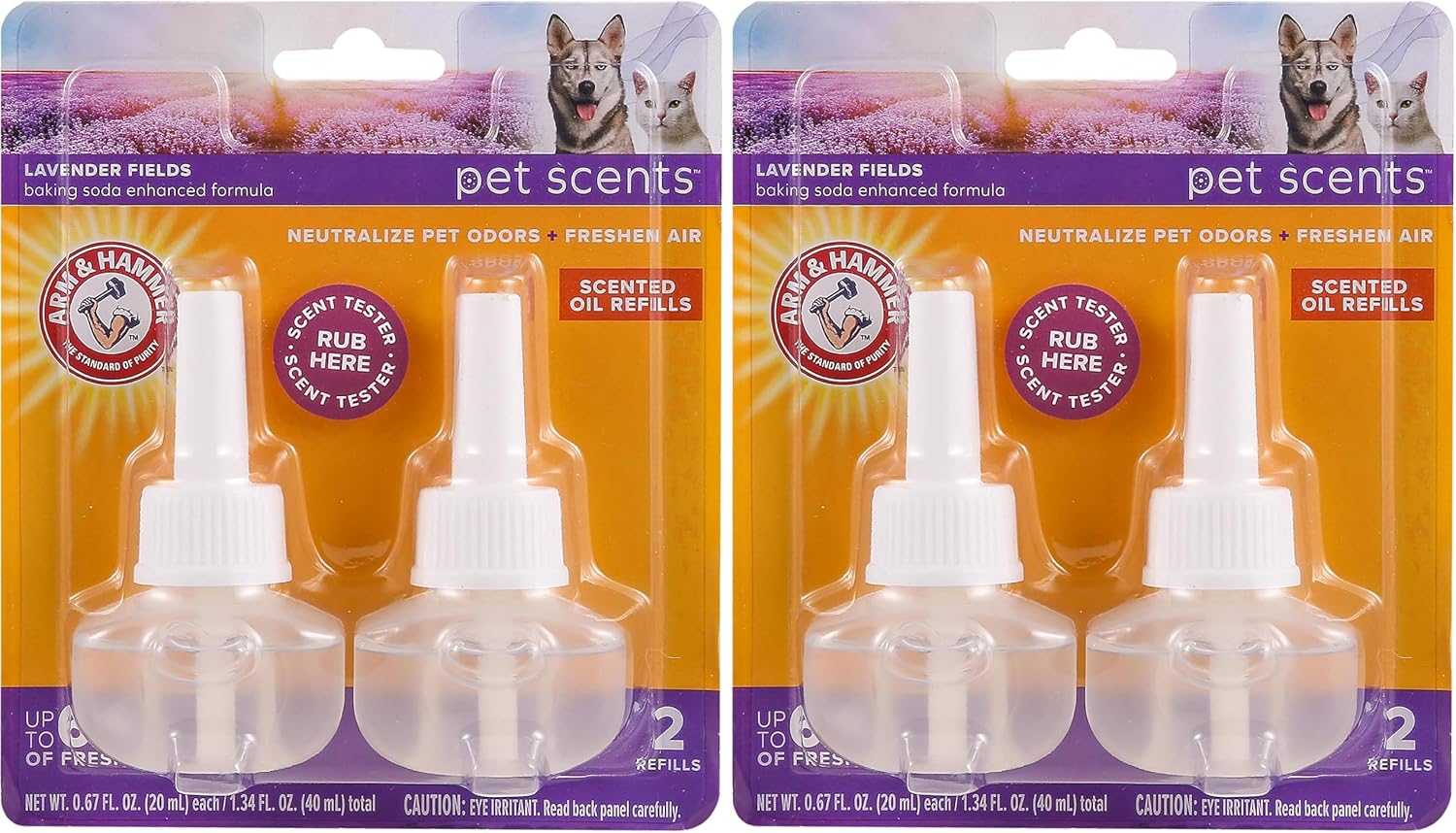 Lifestyle perspective of Arm and Hammer pet scent refills for home use