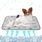 DELIFUR Cat Cooling Mat- Pet Cooling Mat Outdoor for Dogs Ice Pad for Kitten Cat Puppy Machine Washable (Small, Pink Watermelon) - Image 10