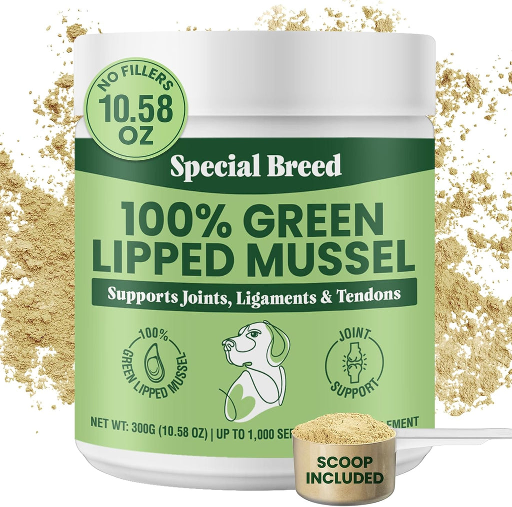 Green Lipped Mussel Powder for Dogs & Cats - 100% New Zealand Green Lipped Mussels - Natural Hip & Joint Supplement for Joints, Tendons, Ligaments, Muscles - 75 Grams - Up to 250 Servings - Image 9