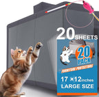 Canwupon 20 pack cat scratch furniture protector set front view