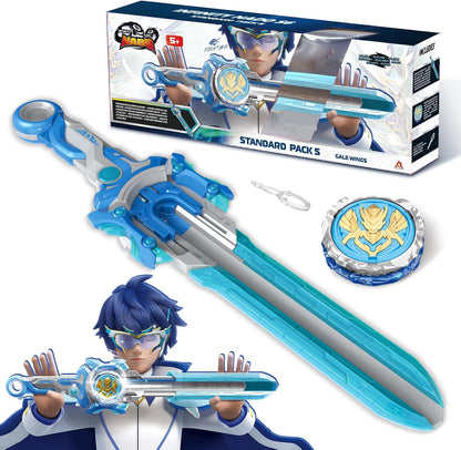 Infinity Nado Gale Wings battle set with sword launcher and spinning top